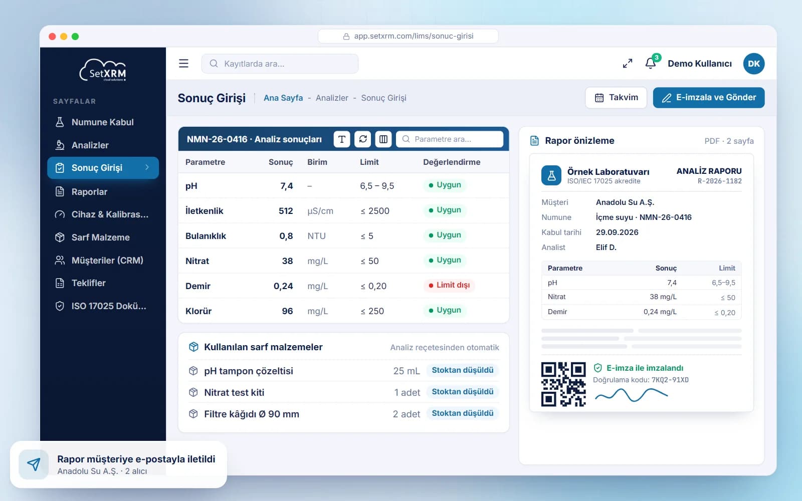 Laboratory management system and CRM in one application