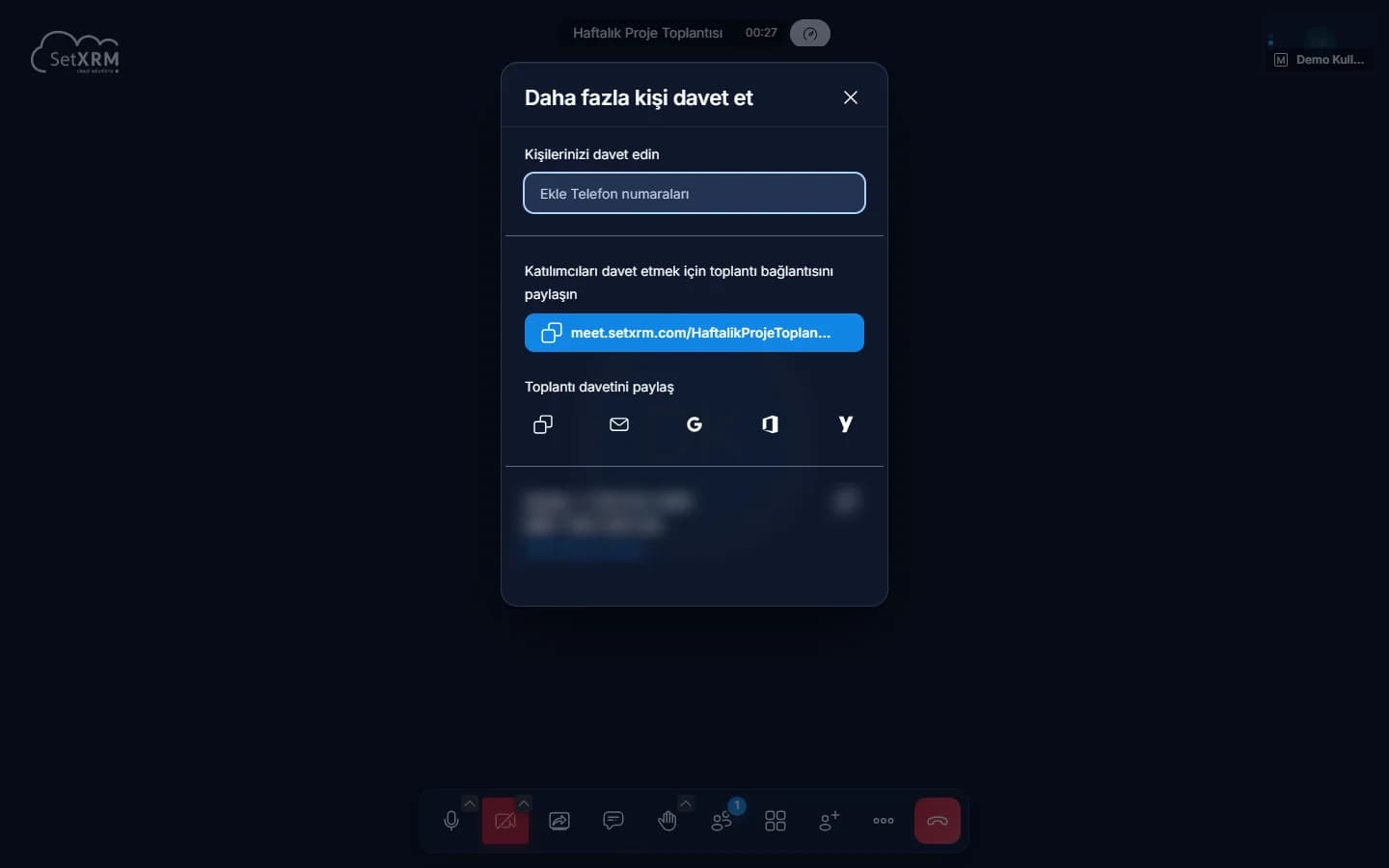 SetXRM Meet – Invite