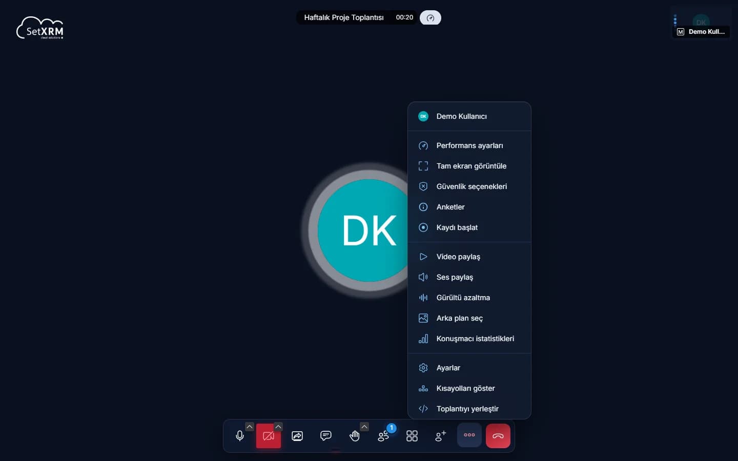More actions menu